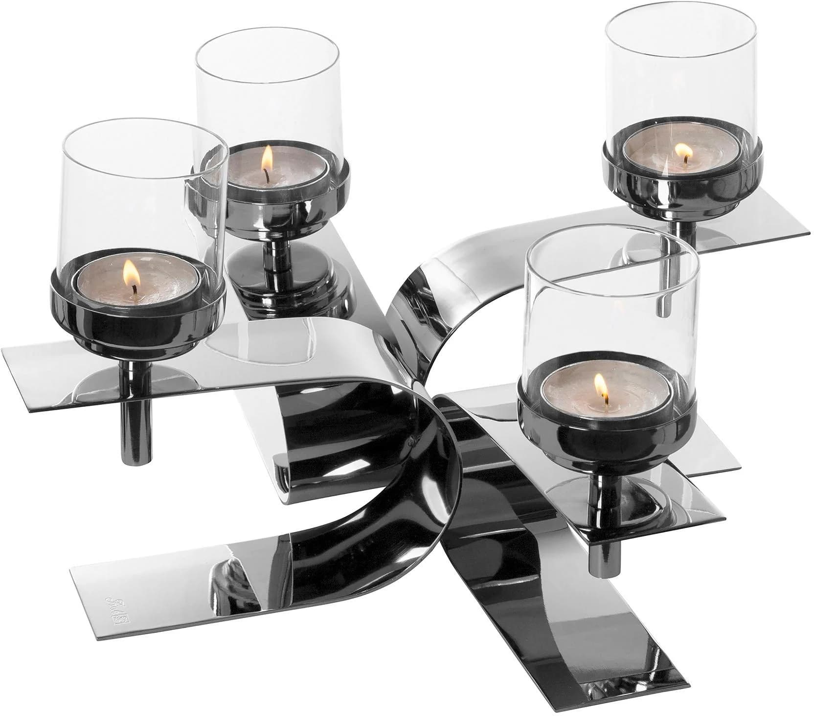 Kerzenhalter Fink PASSIONA Adventsleuchter Silber 4-flammig