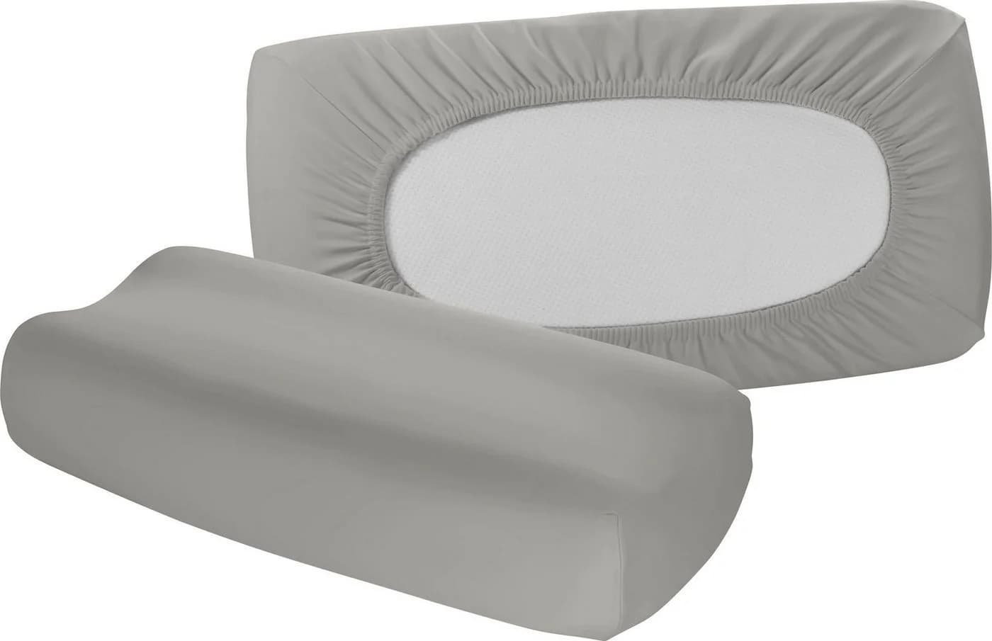 fleuresse Vital Comfort Kissenbezug Grau Jersey