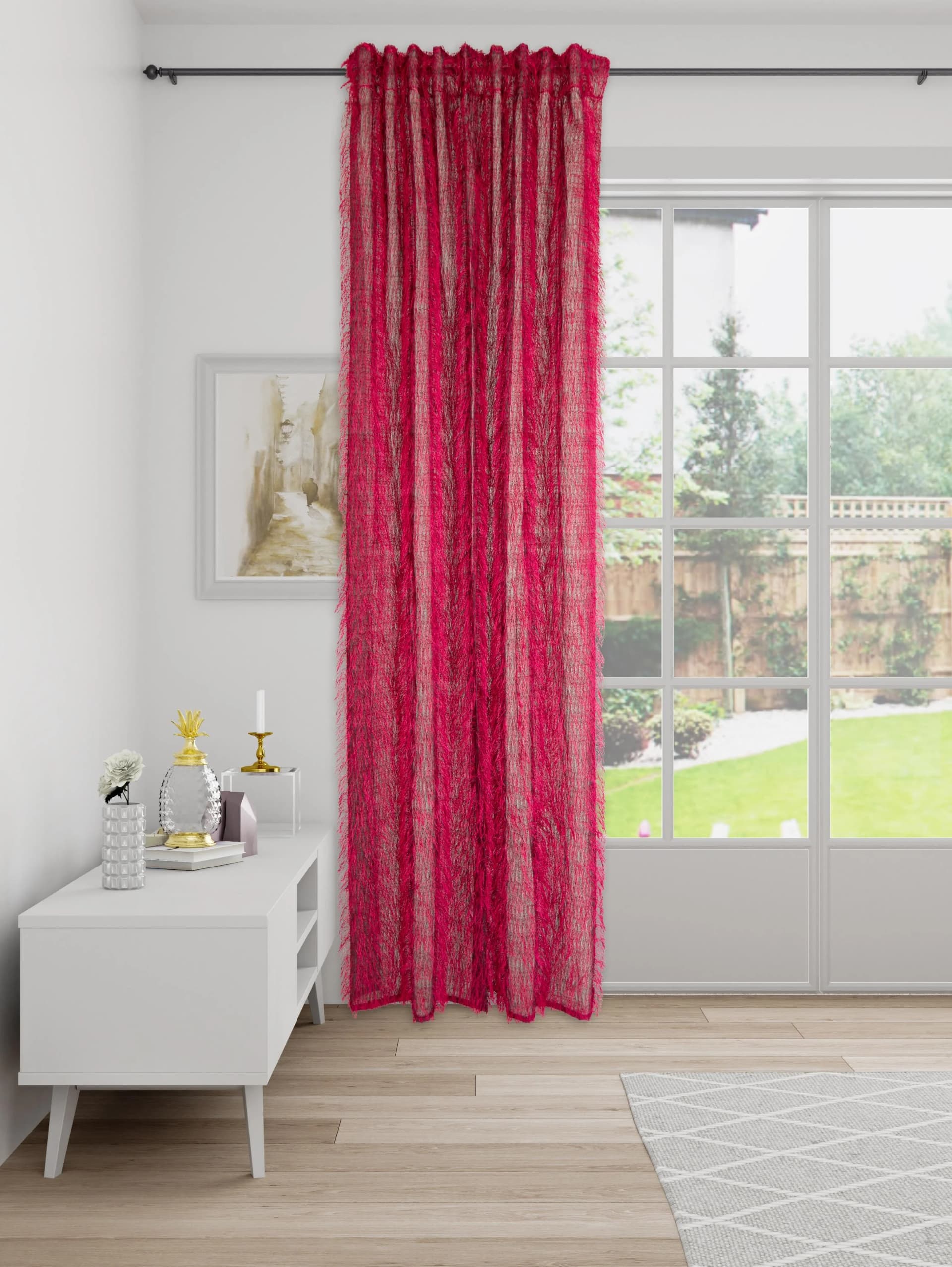 HOMING Vorhang Loik Gr. 1 Pink 140x245cm Polyester Fertigschal