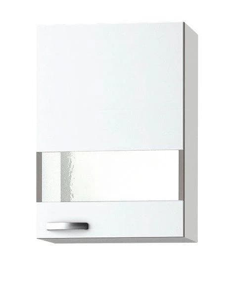 OPTIFIT Glashängeschrank Ole Weiß Glas Holzwerkstoff