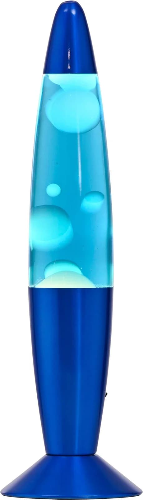 JUST LIGHT LED Tischleuchte LAVA blau Aluminium Glas
