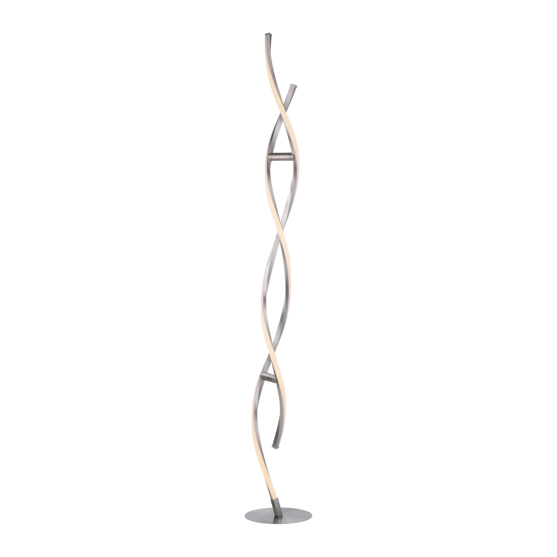JUST LIGHT Stehlampe Ls-SWING Silber Smart Home RGB LED
