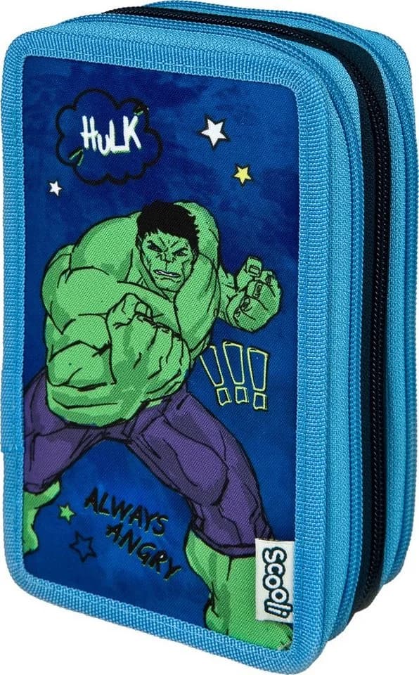Scooli Federmäppchen Tripledecker Avengers Kinder Bunt Polyester