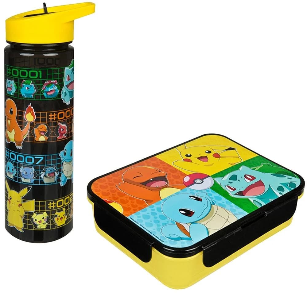 Scooli Lunchbox mit Trinkflasche Pokémon Kinder Set