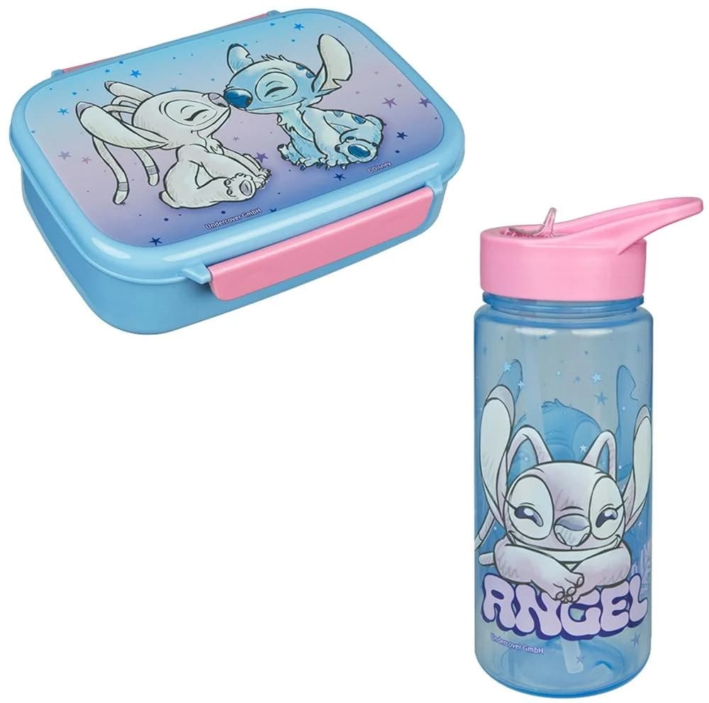 Scooli Lunchbox mit Trinkflasche Kinder Lilo & Stitch Bunt