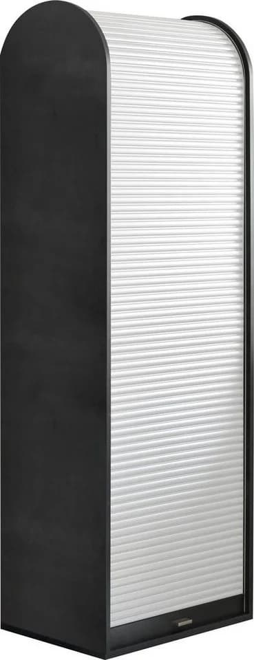 Mäusbacher Rollladenschrank Big System Office Graphit/Weiß