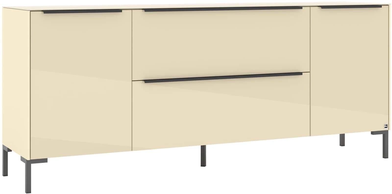 Lowboard Reno kaschmir matt lack glas glanz Set One by Musterring