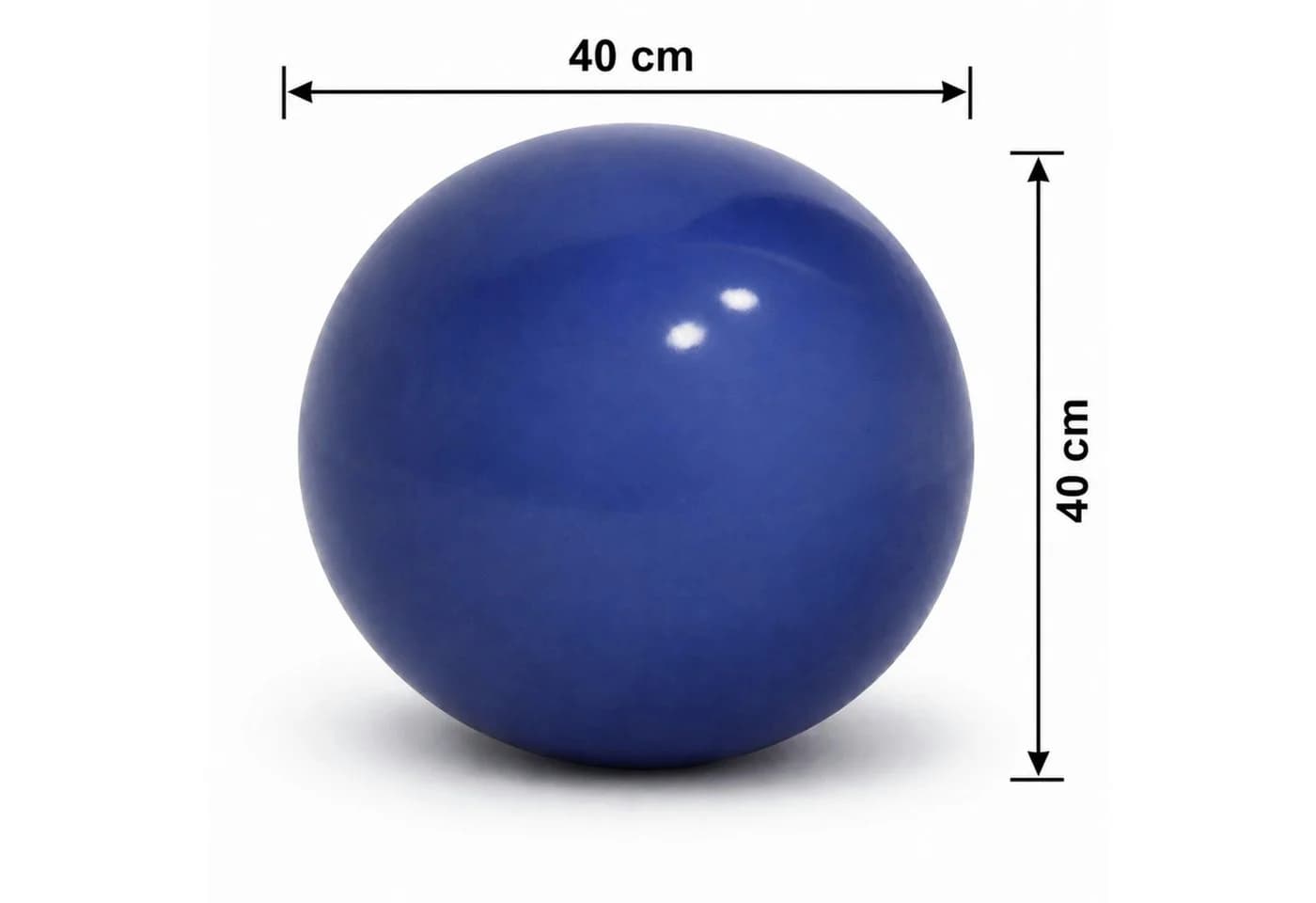 KERAZO Dekokugel 40 cm Keramik Gartenkugel Blau