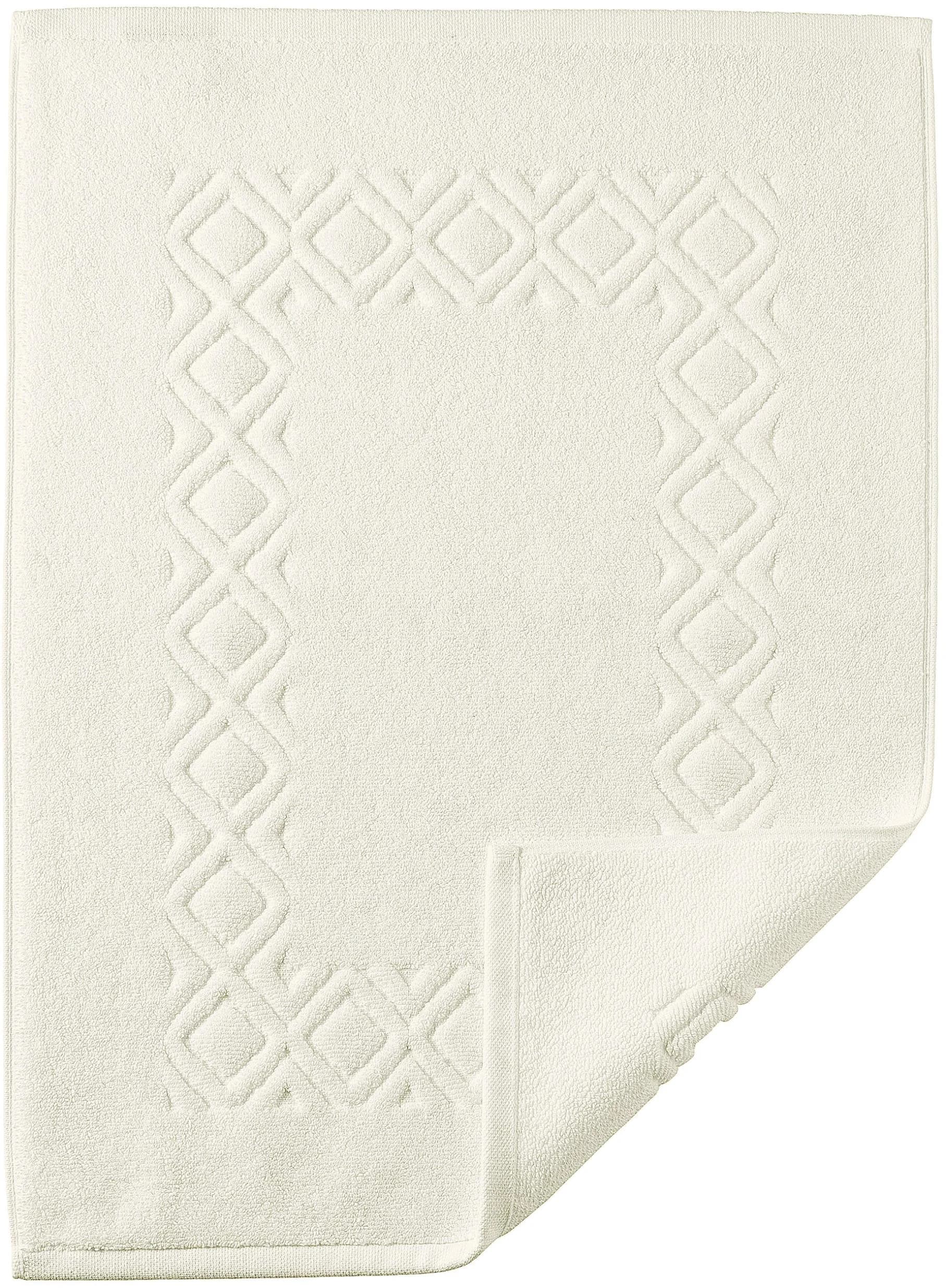 Badematte EGERIA Denver Creme Baumwolle Hoch-Tief-Effekt