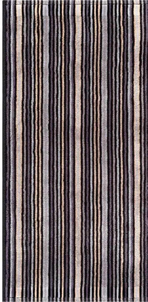 Egeria Badetuch Combi Stripes Anthrazit 100% Baumwolle