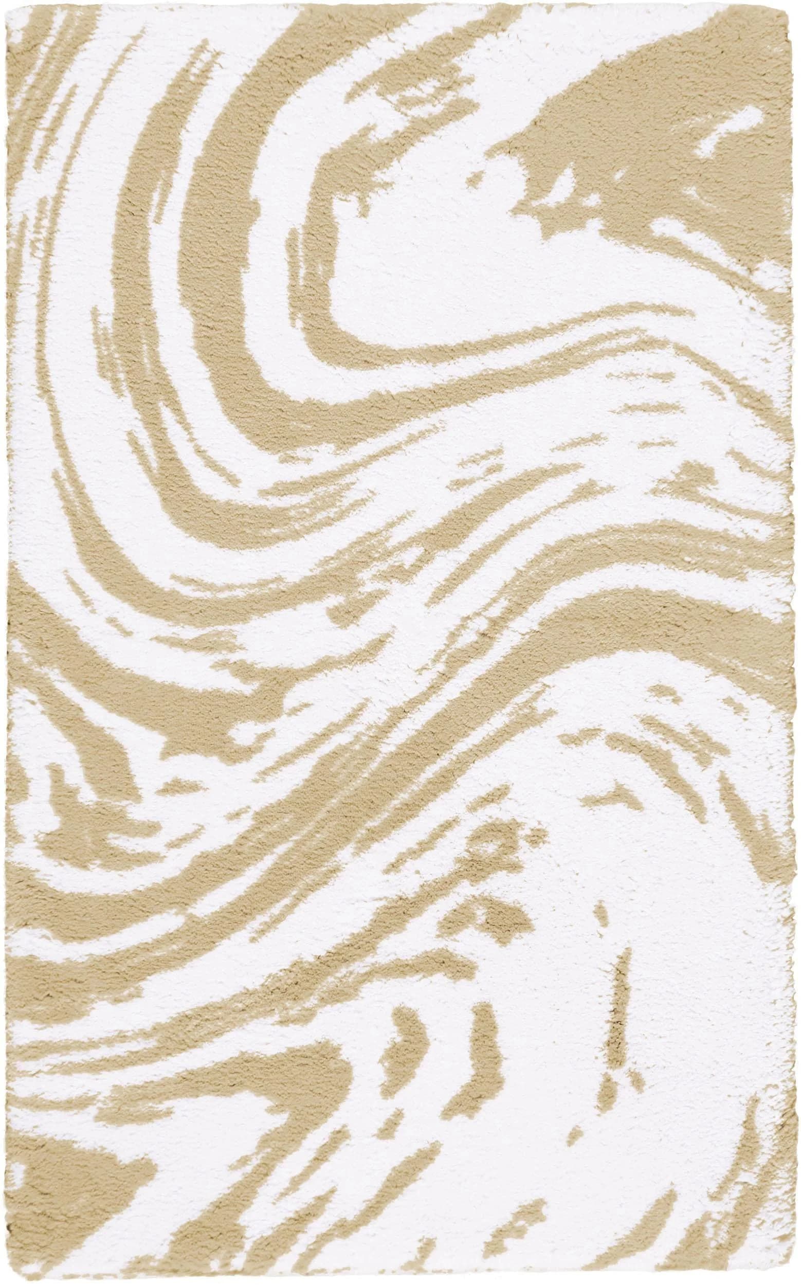 Egeria Badematte Marble Beige Rutschhemmend Baumwolle