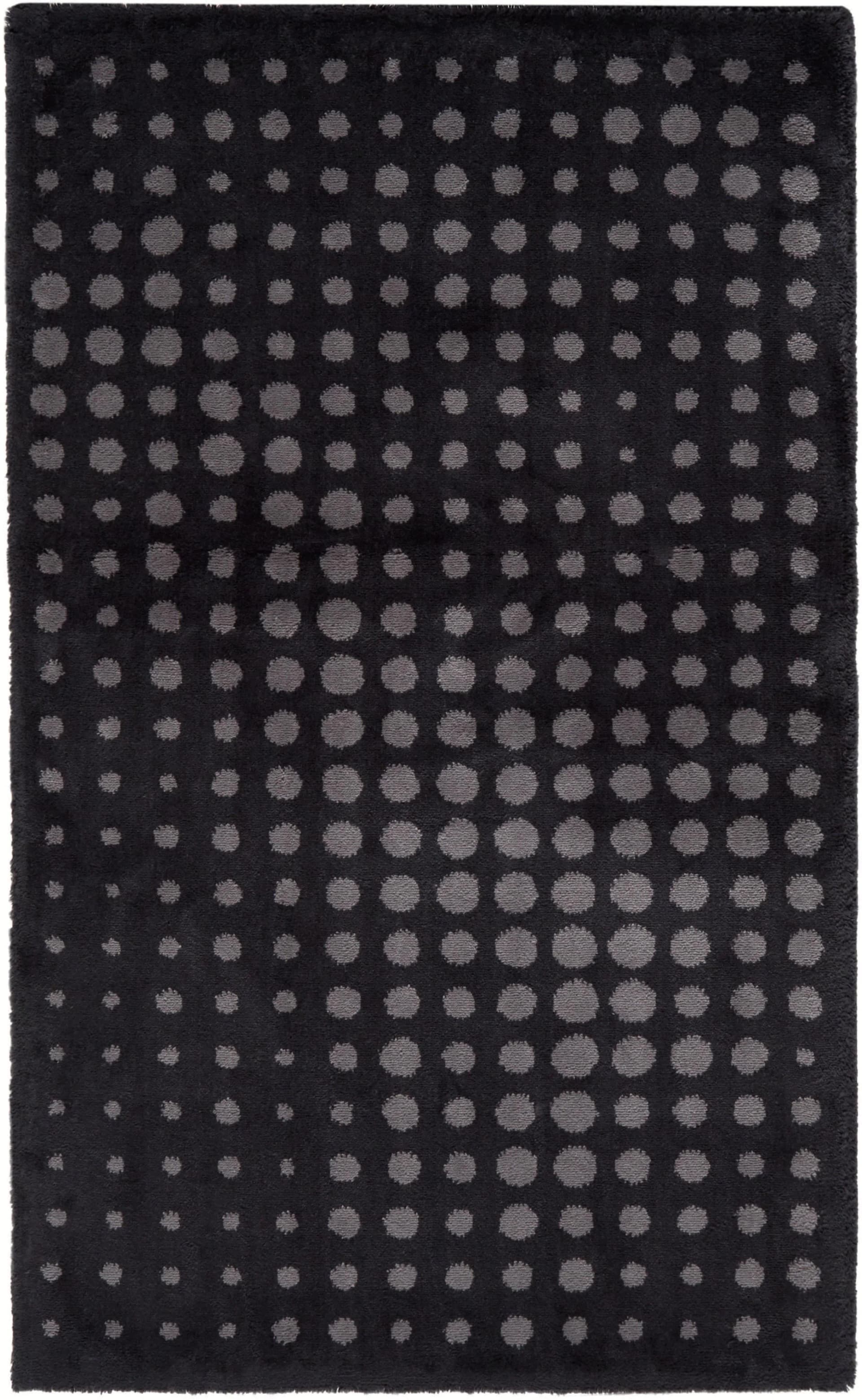 Badematte EGERIA DOT Gr. 4 Schwarz Baumwolle