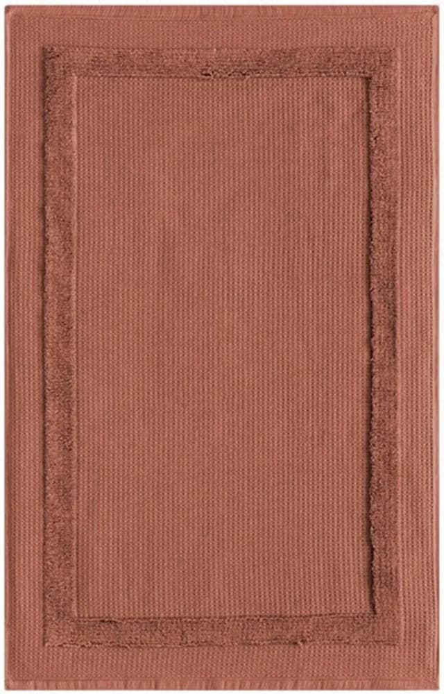 EGERIA Badematte LIVA Waffelpiqué 50x80 cm Baumwolle Braun