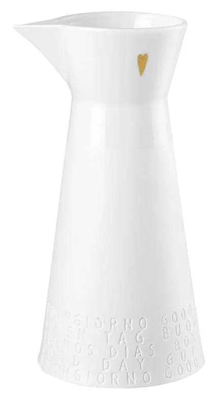 Krug BREAKFAST Porzellan Weiß 1 Liter
