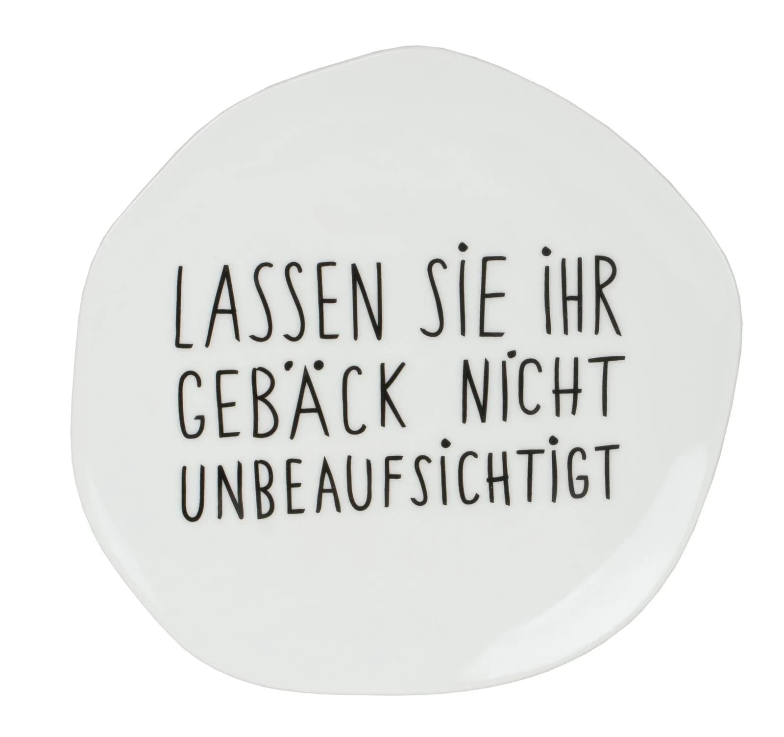 Räder Teller MIX&MATCH GEPÄCK Weiß/Schwarz Porzellan