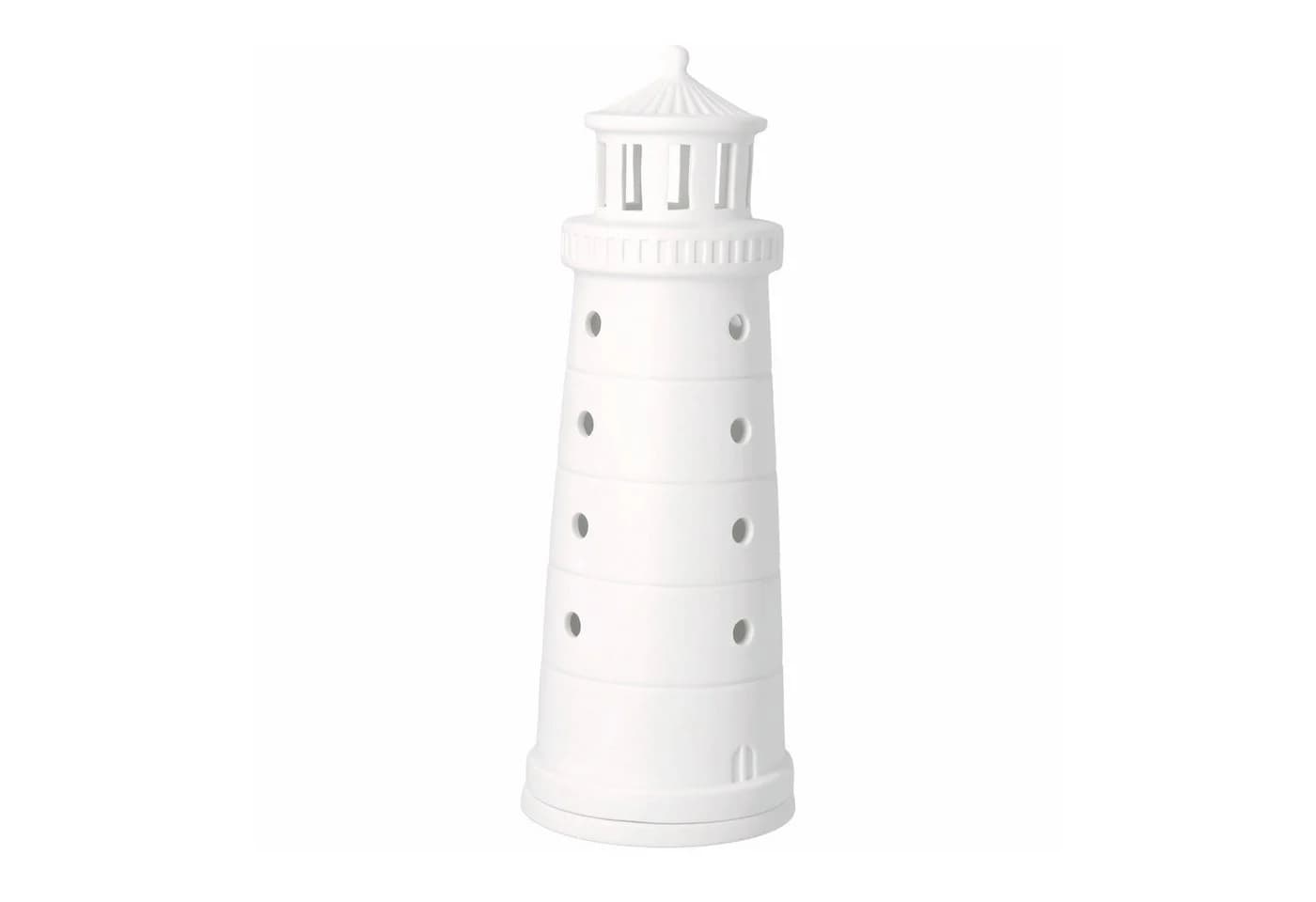 Maritimes Windlicht aus Glas und Metall