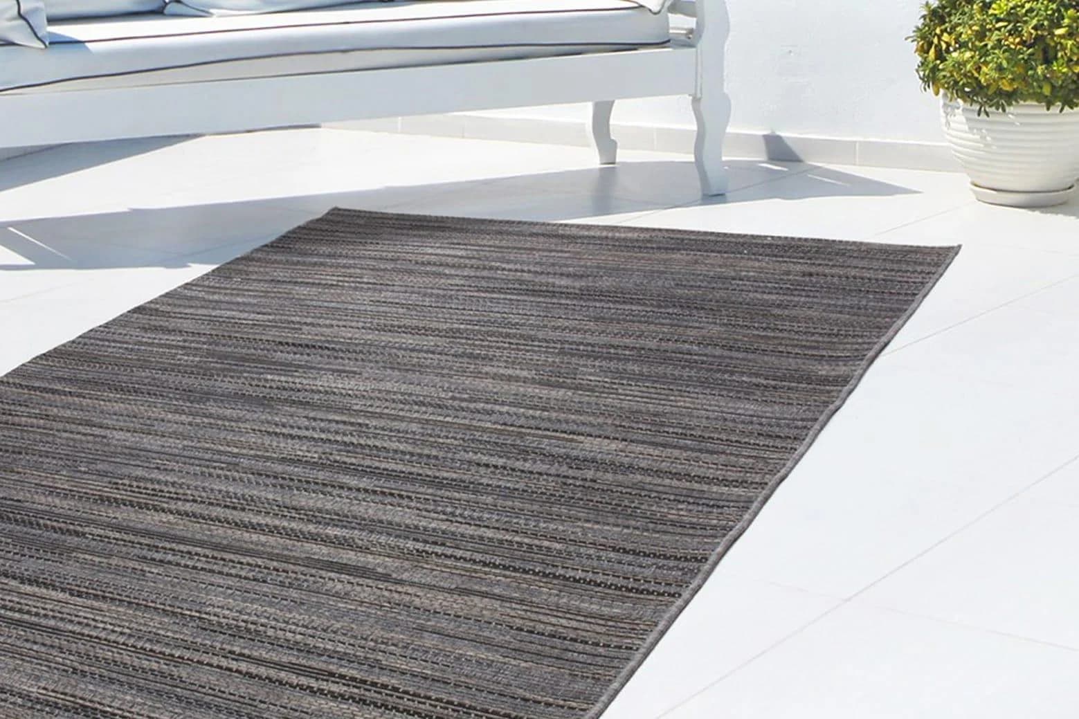 Läufer LALEE Sunset 600 Grau Sisal-Optik Indoor Outdoor
