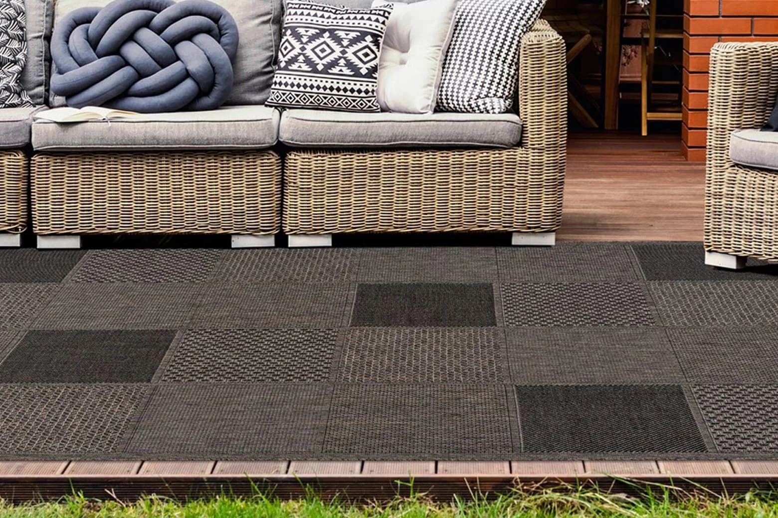 Lalee Läufer Sunset 605 Taupe Kunstfaser Indoor Outdoor