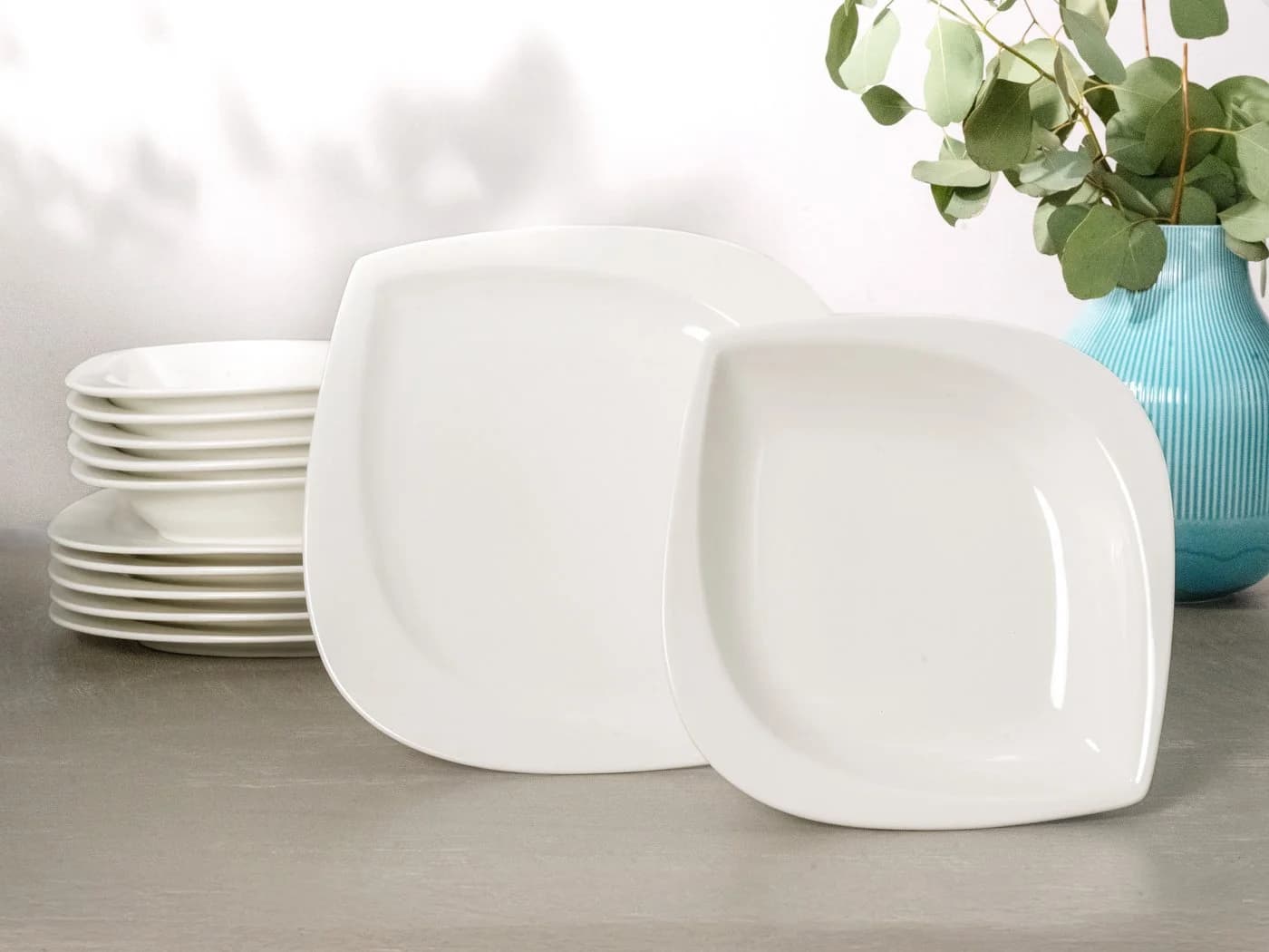 CREATABLE Tafelservice Melbourne 12-tlg. Creme Porzellan
