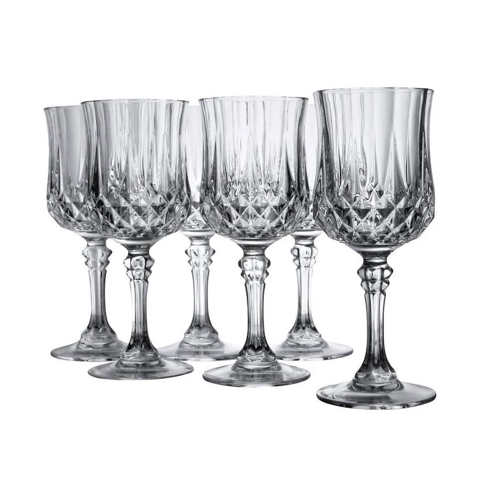 CRISTAL D'ARQUES Longchamp Eclat Rotweinkelche 6-tlg. Transparent