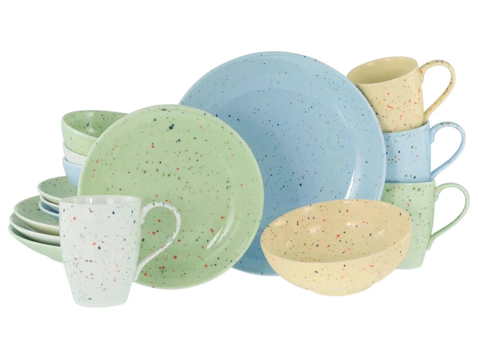 Creatable Kombiservice Confetti Bunt Multicolor 12-teilig