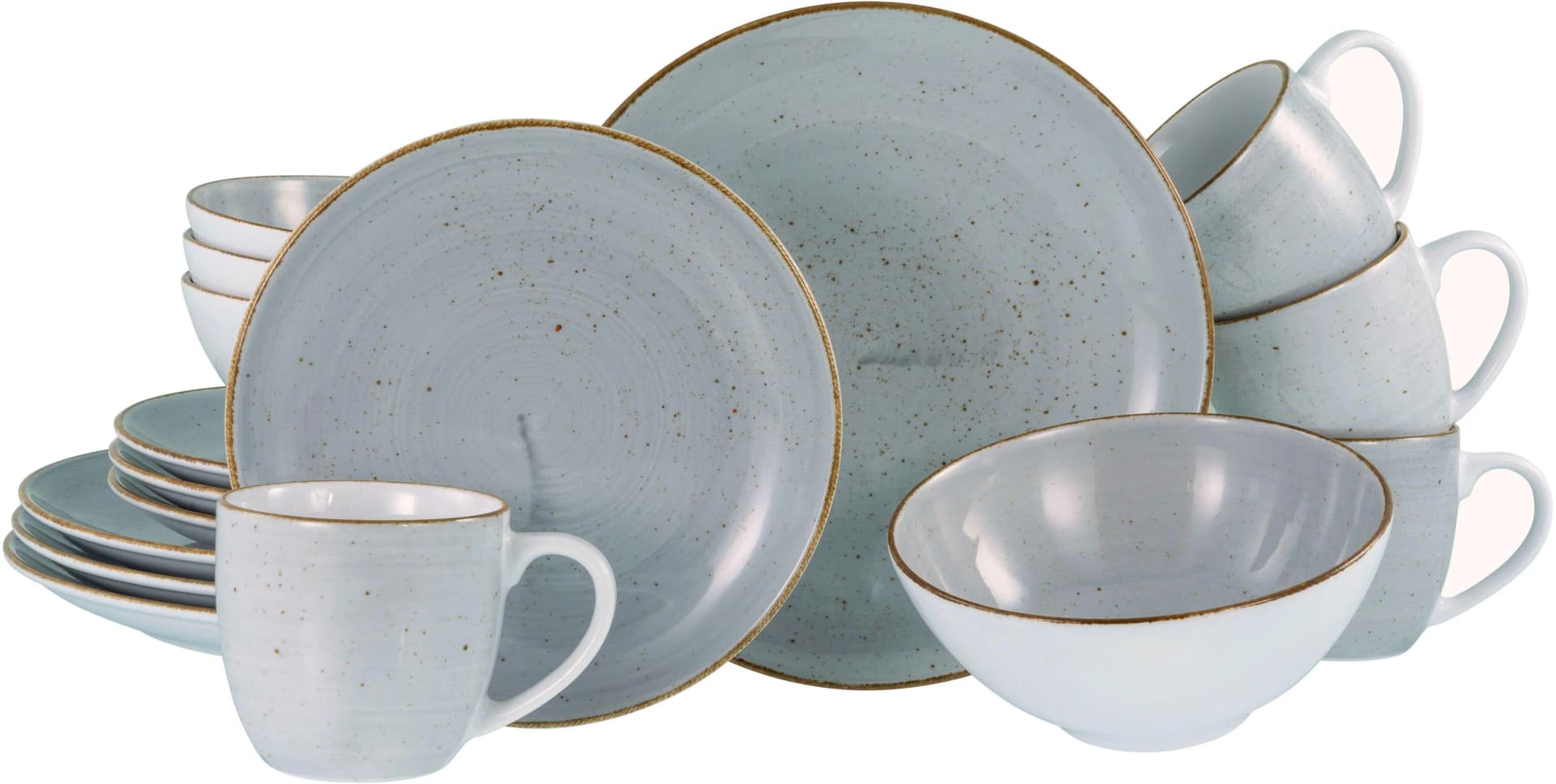 Creatable Vintage Nature 16-tlg. Geschirr-Set Stein