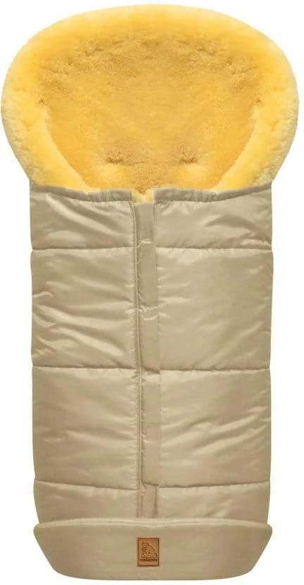 Heitmann Felle Fußsack Eisbärchen Lammfell Winterfußsack Beige Kinderwagen