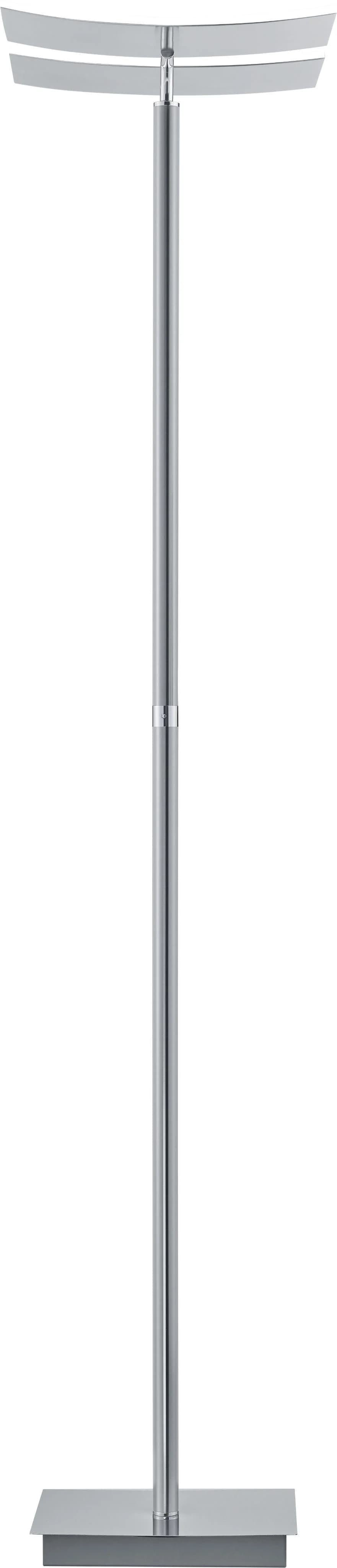 Baur LED Stehlampe ANDY silber matt chrom dimmbar CCT