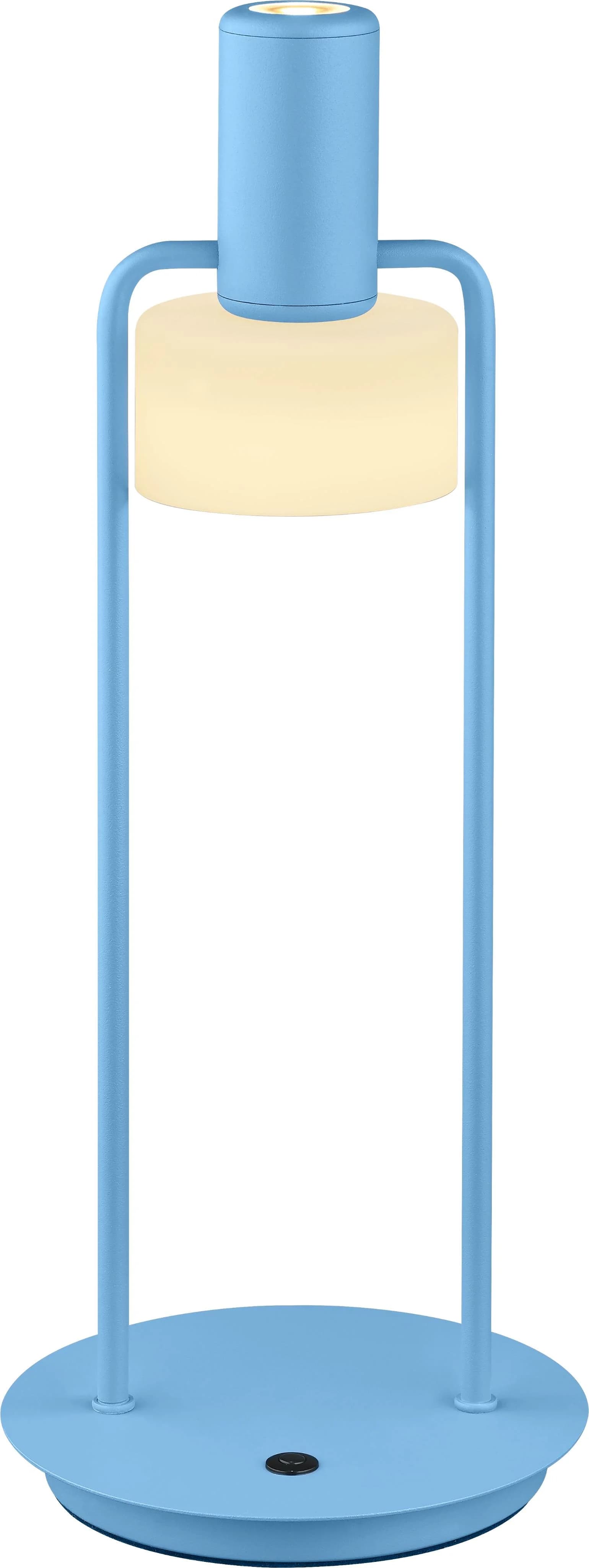LED-Tischleuchte Banji Pastellblau Tastdimmer