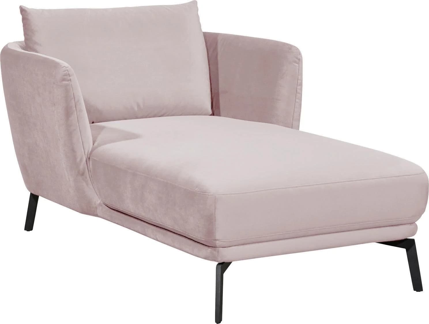 Eleganter Loungesessel in Rosa Velvet