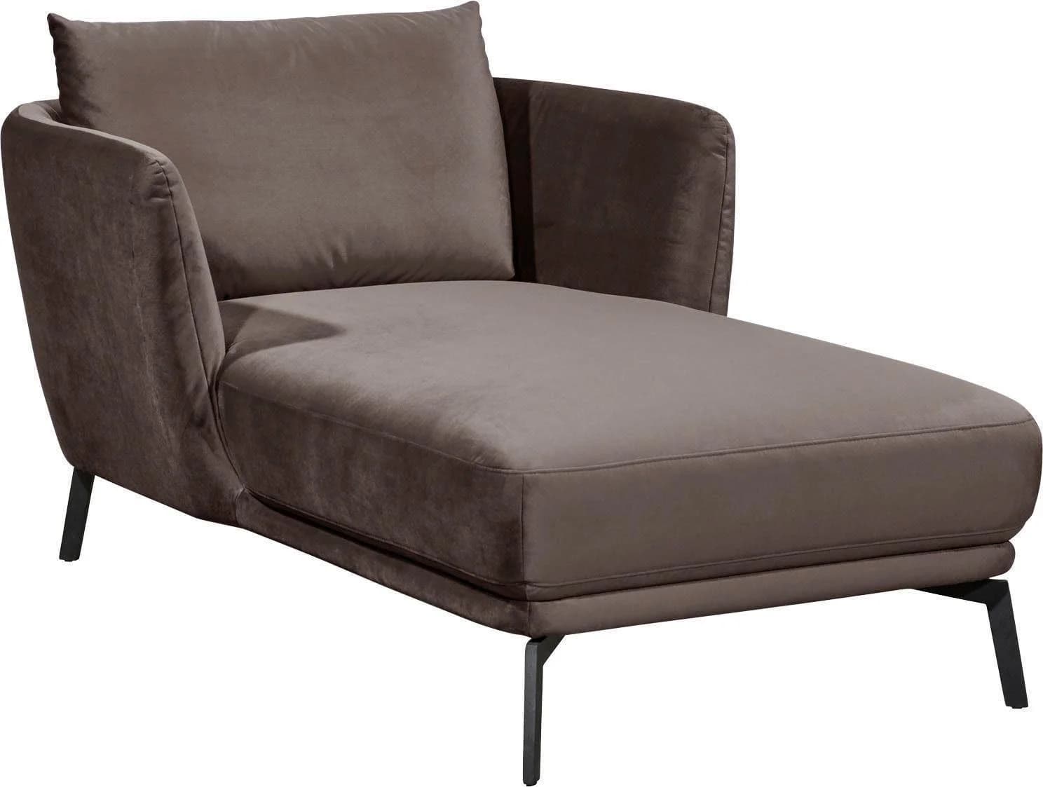 Loungesessel Pearl Grau Velour SCHÖNER WOHNEN-Kollektion