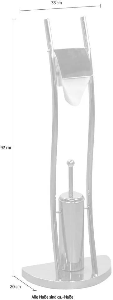 HOFMANN LIVING AND MORE WC-Garnitur Silber Metall