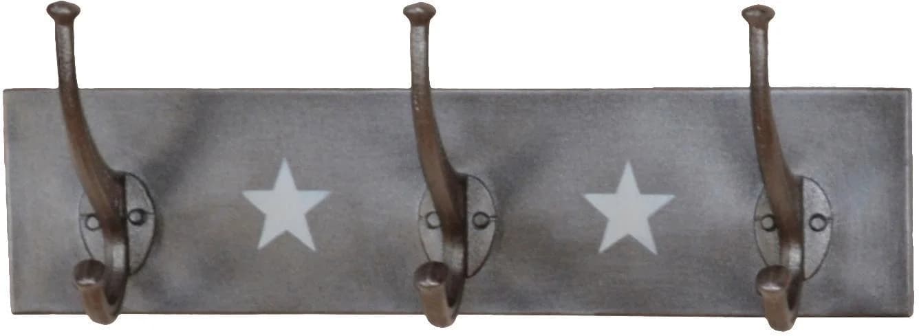 Home Affaire Garderobenhalter Grau Industrial-Look Metall