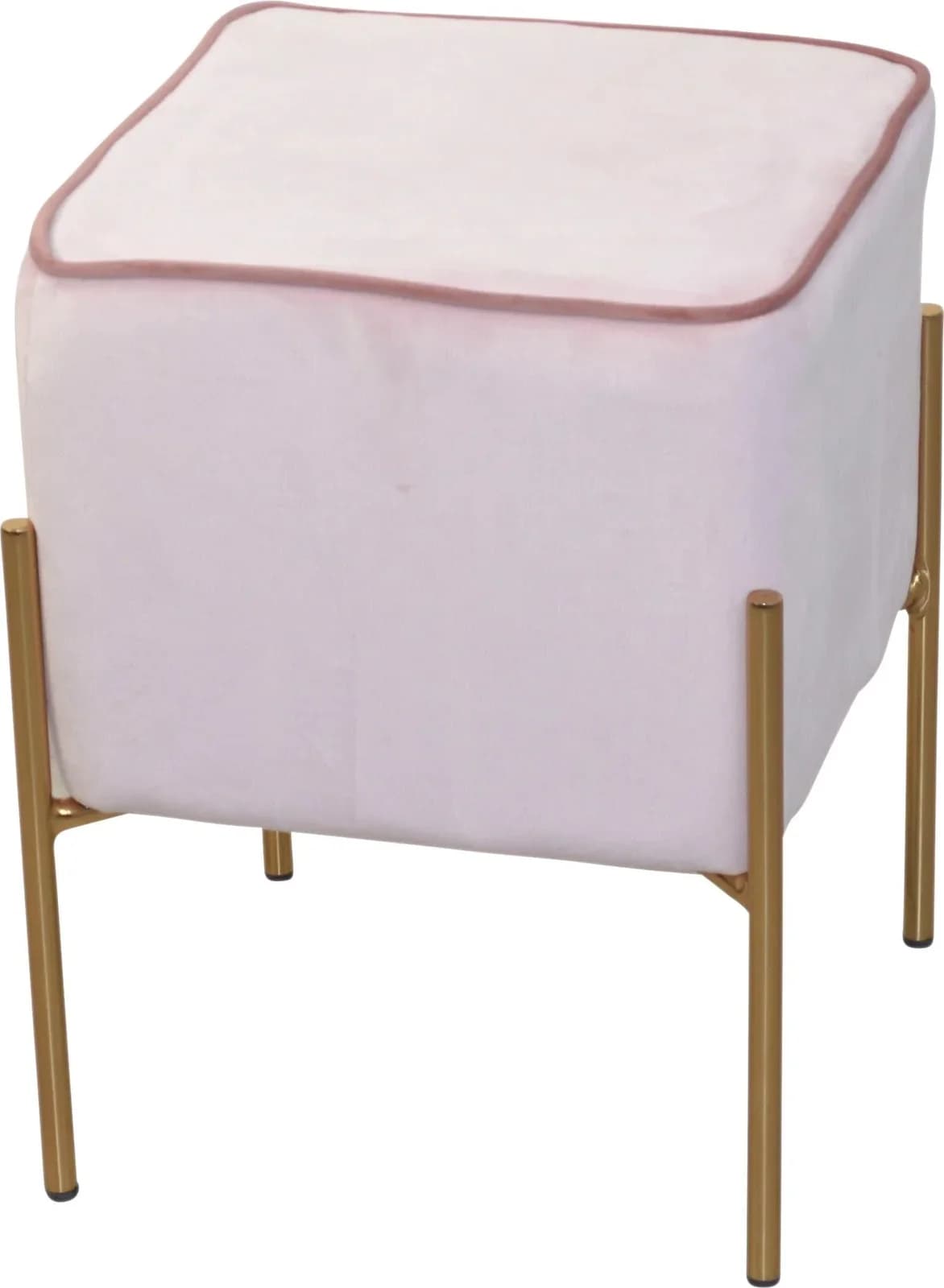 INOSIGN Sitzhocker Liano Rosa Samtgestell Gold