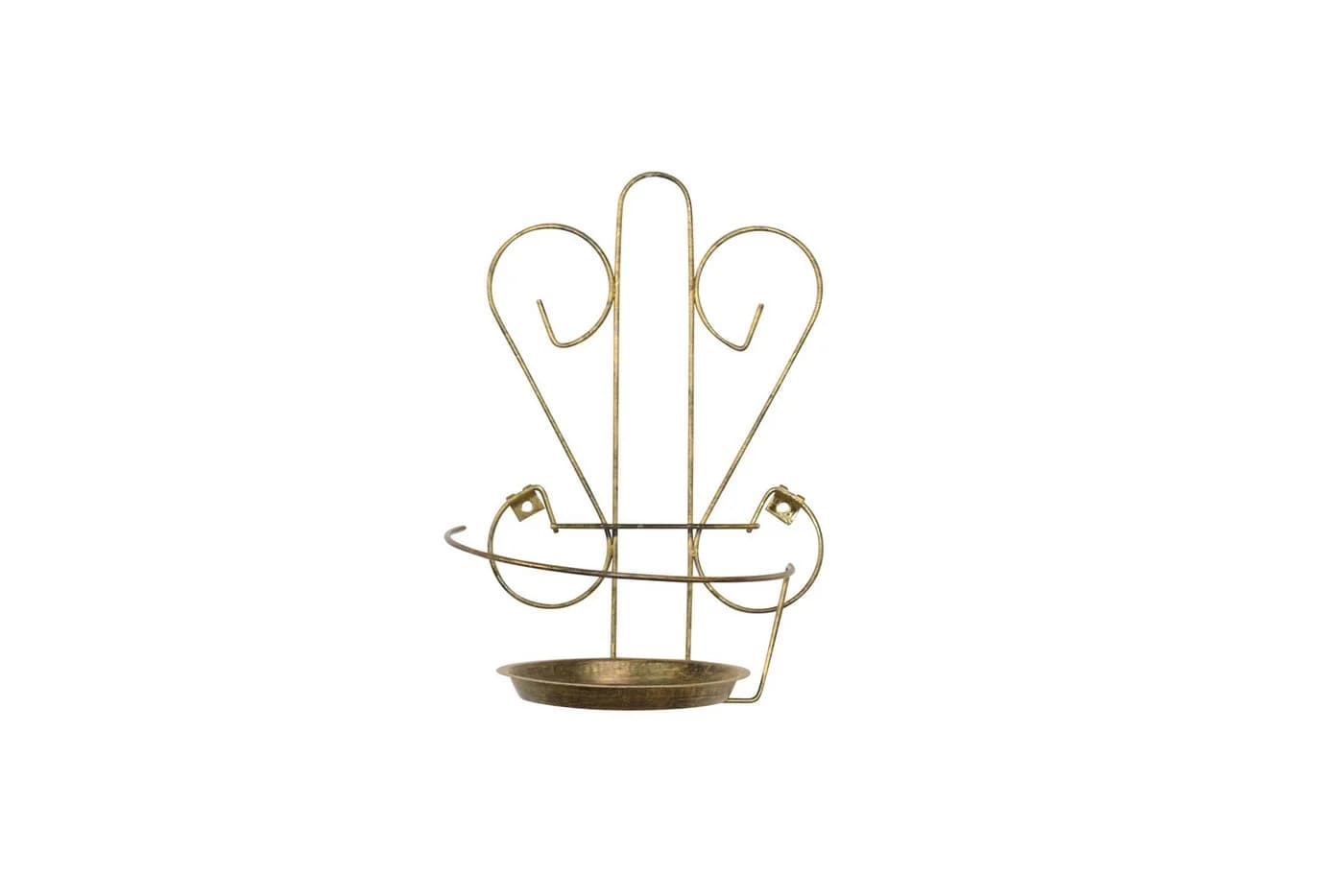 Vintage Wandampel in Antik Gold