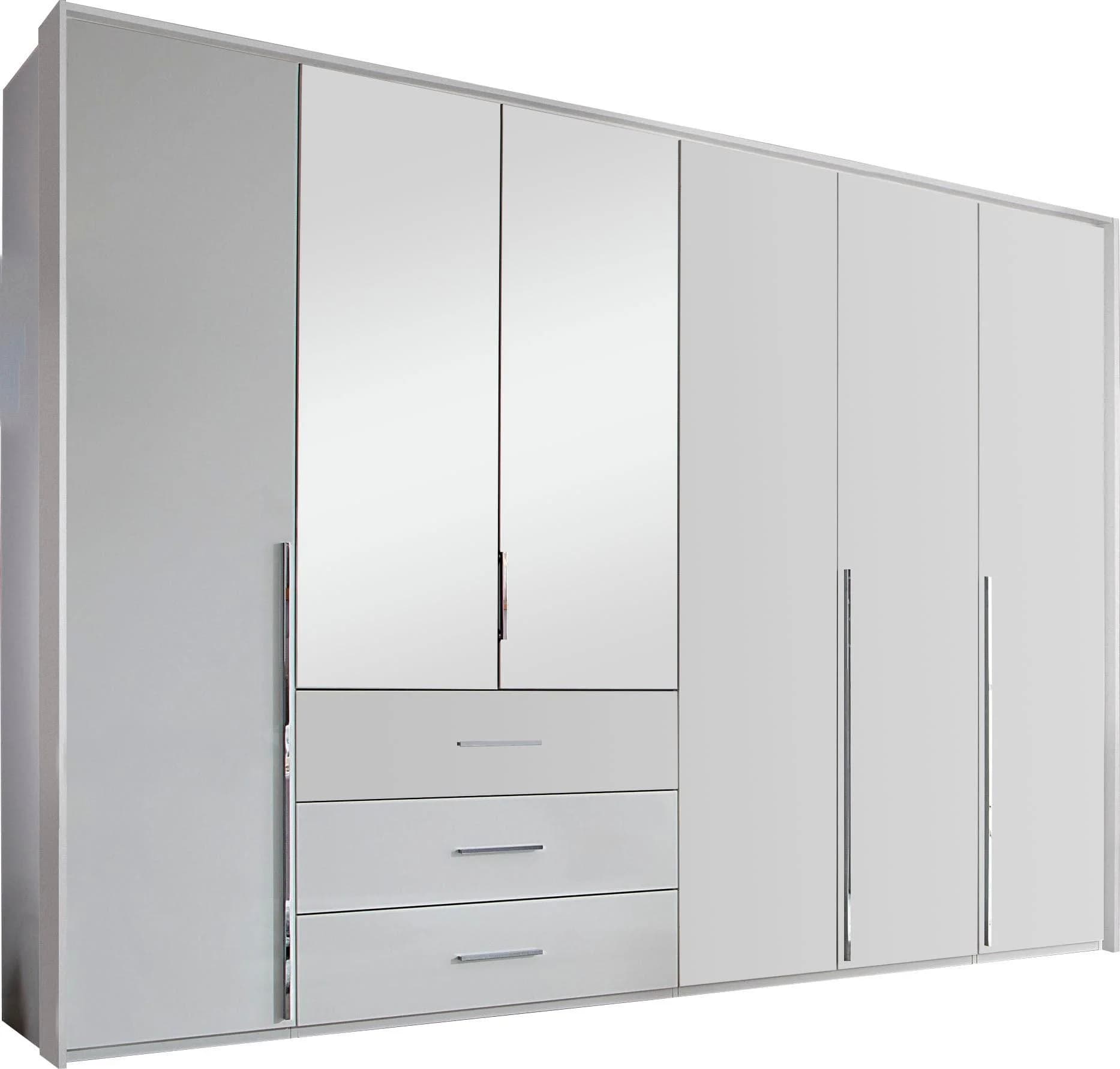 Rauch Montclar Drehtürenschrank Weiß Hochglanz 304cm
