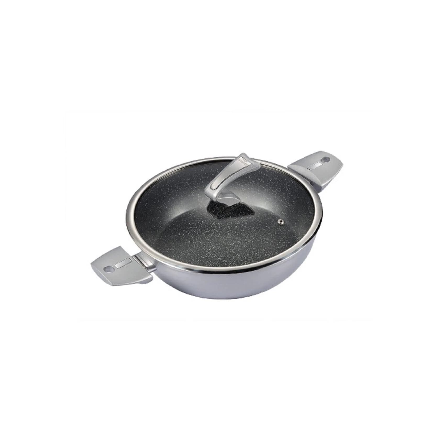 Schäfer Servierpfanne mit Deckel Metallic Silver