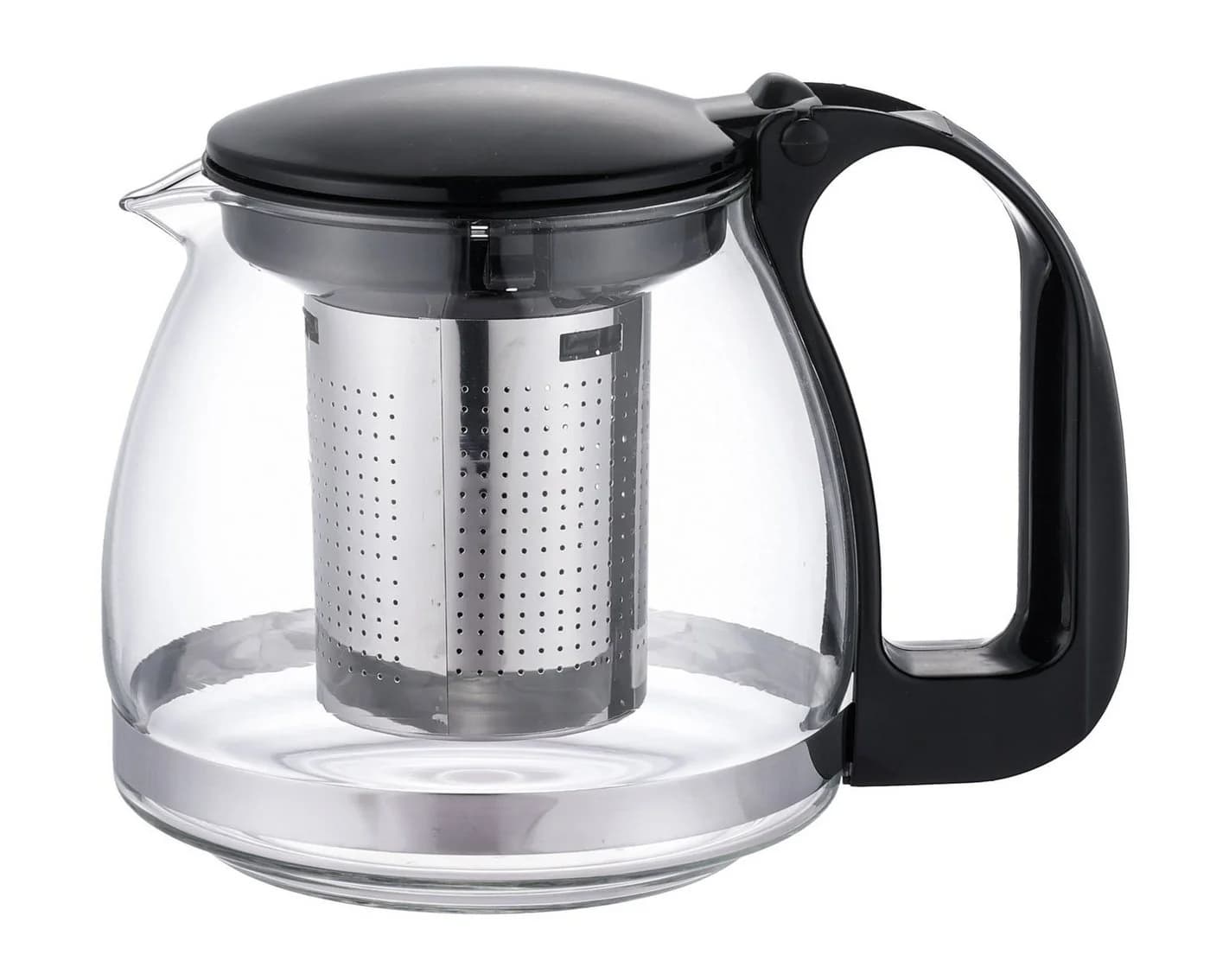 Michelino Glas-Teekanne Eddy 0,7l mit Teesieb Borosilikatglas