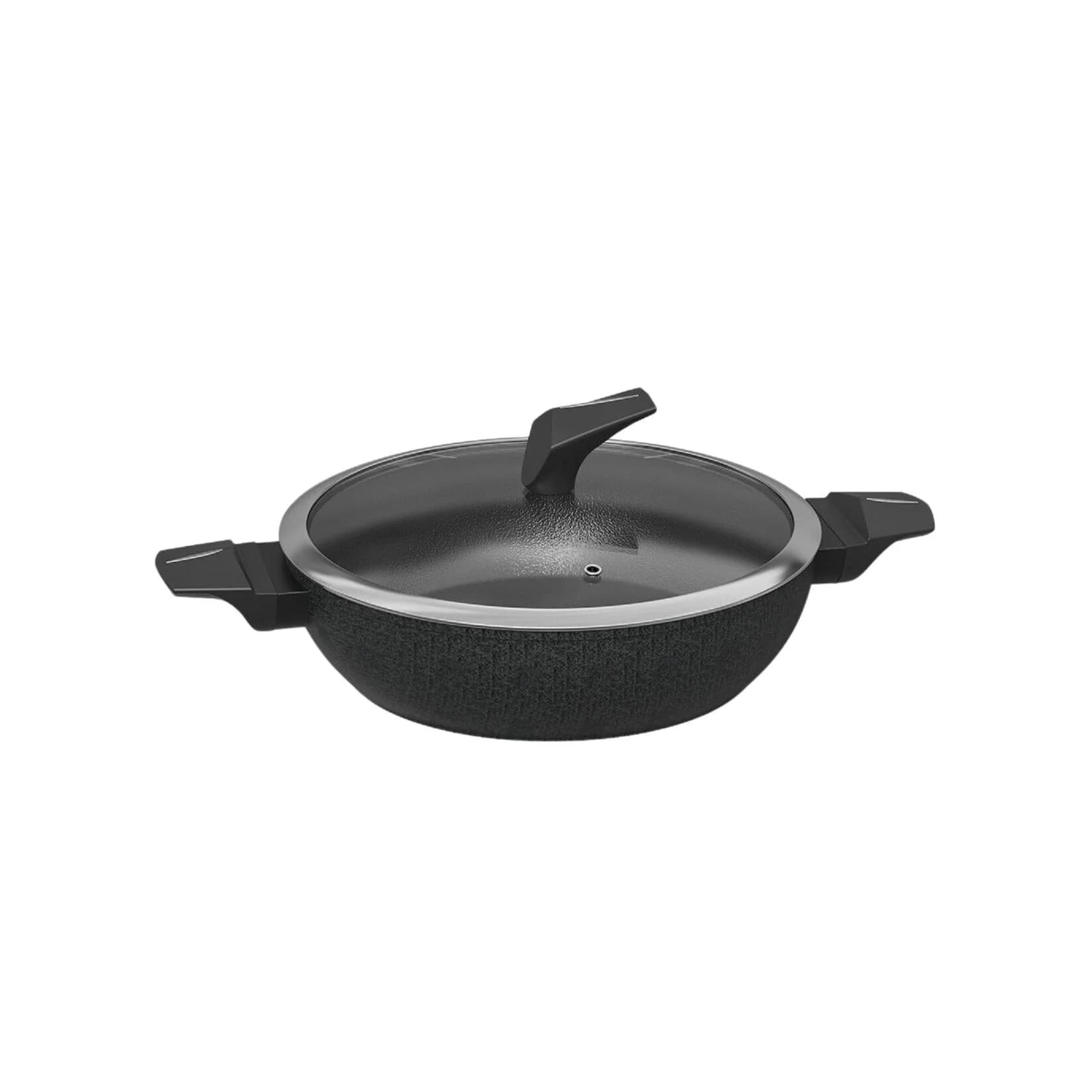 Michelino Servierpfanne mit Antihaftbeschichtung Ø 28 cm mit Deckel