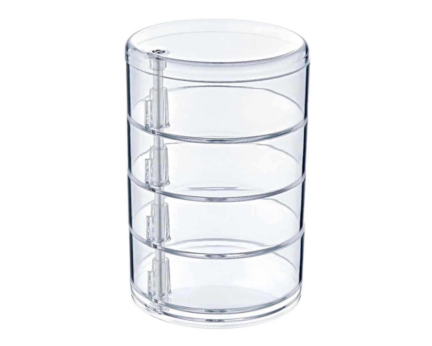 Michelino Transparenter Schmuck Organizer mit 4 Fächern