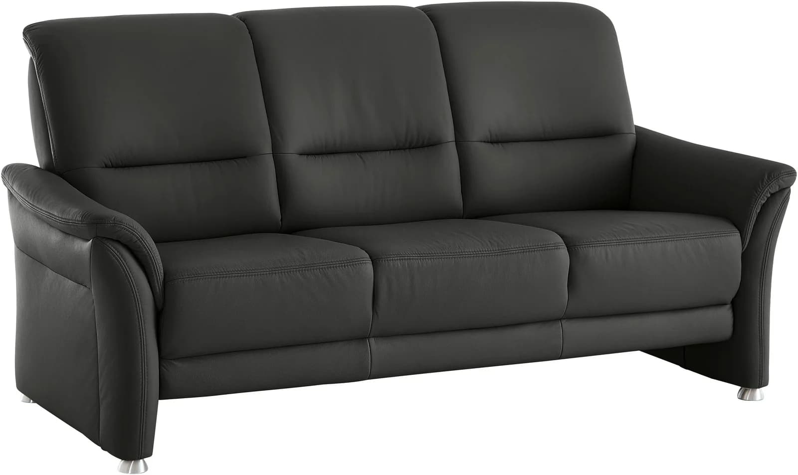 3-Sitzer Sofa DIE PLANBAR Federkernpolsterung Torro Schwarz
