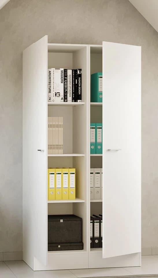 Flex-Well Mehrzweckschrank-Set LUCCA 2-teilig Weiß