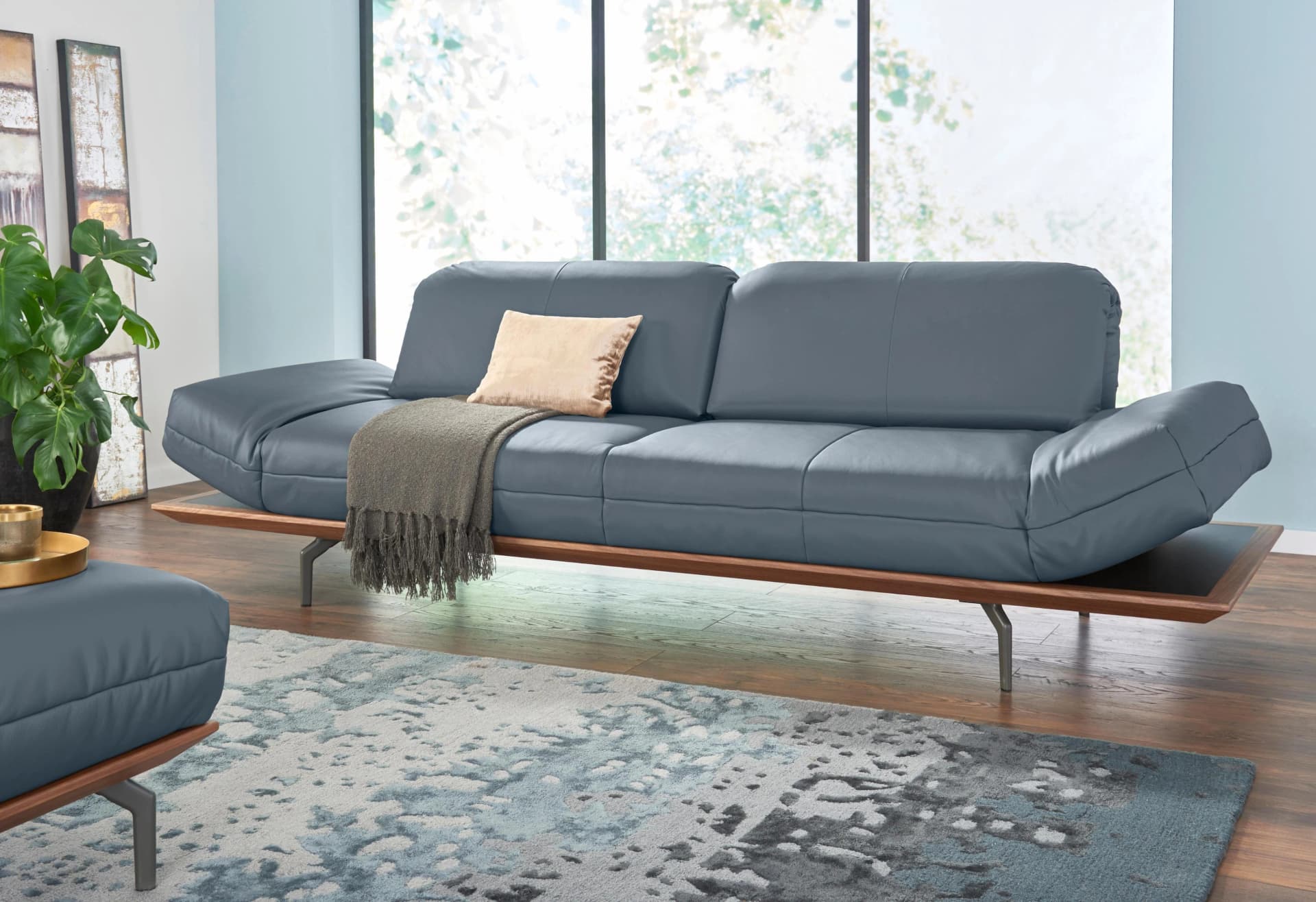 4-Sitzer Designsofa CR.420 Creation BY ROLF BENZ Blau