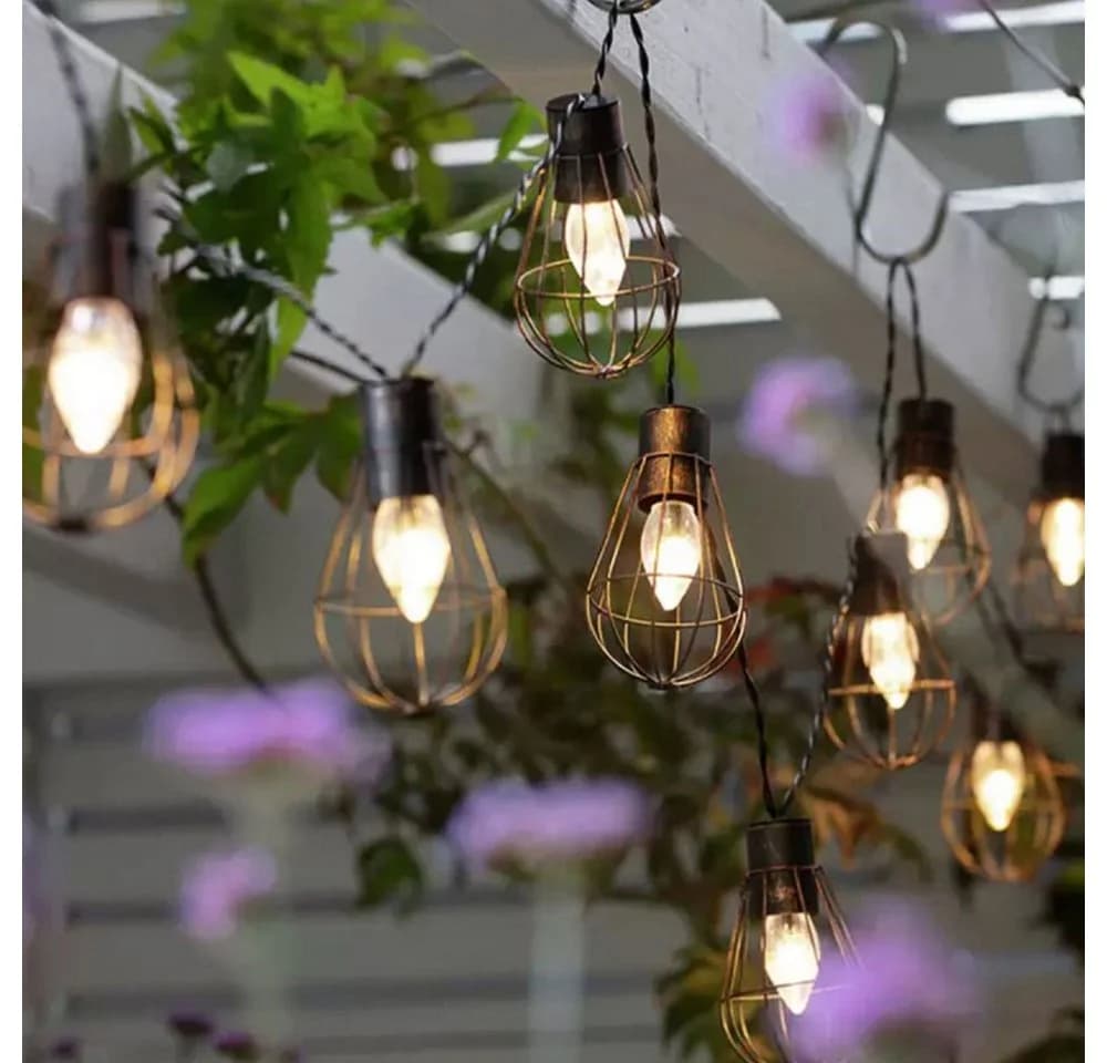 NOWA LED Solarleuchte Warmweiß Garten Dekoration