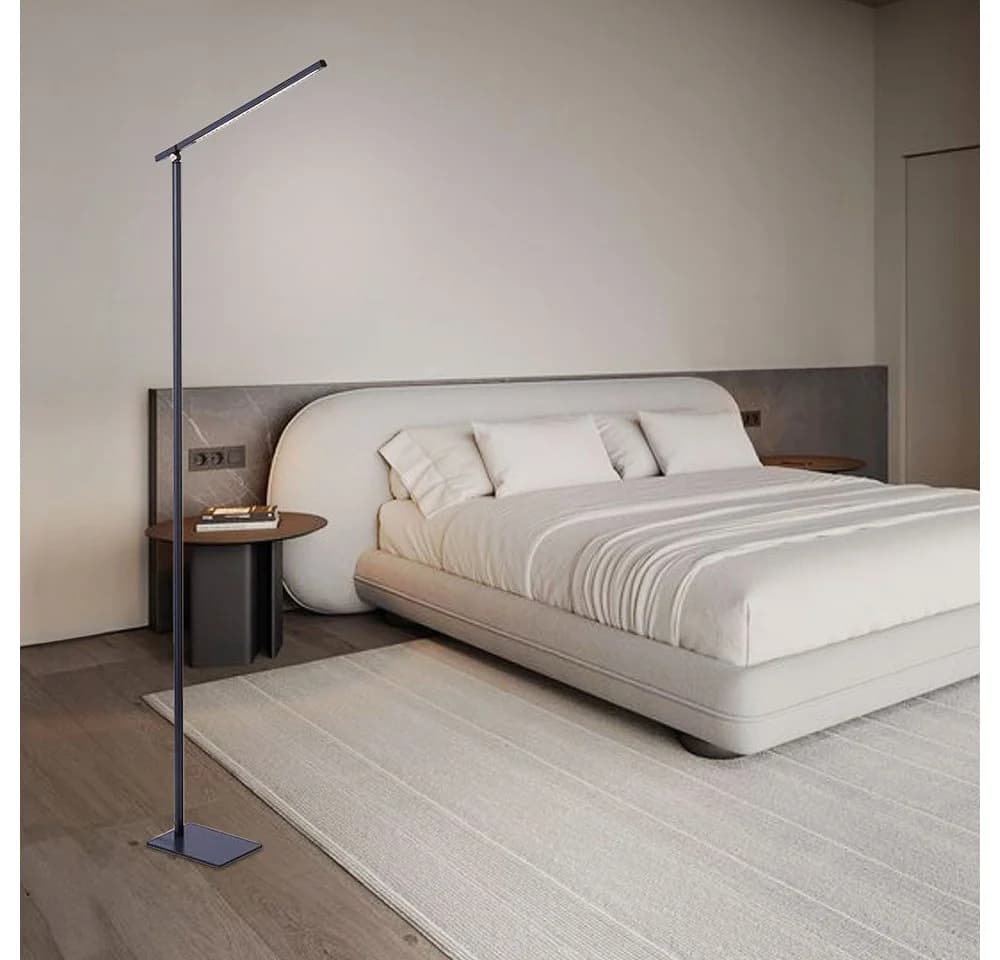 NOWA LED Stehlampe Anthrazit Touchdimmer Beweglicher Spot