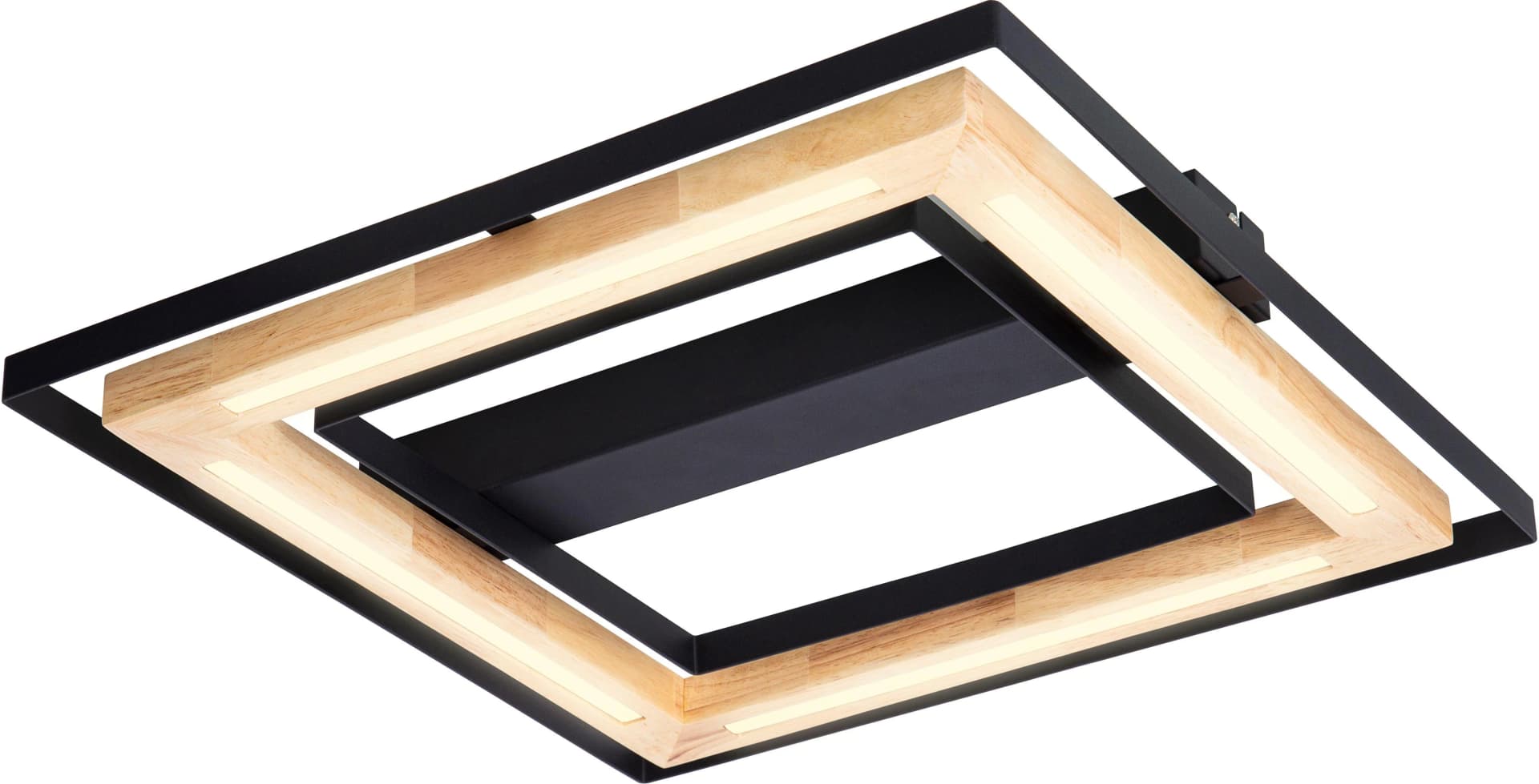 NOWA LED Deckenleuchte RILAS Schwarz 4 Stk. Designleuchte