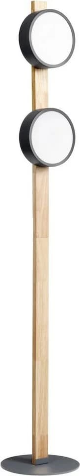 andas LED Stehlampe Fjälla Warmweiß Holz Metall Anthrazit