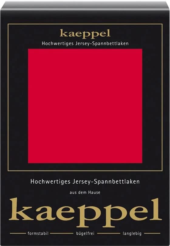 Kaeppel Spannbettlaken Jersey 100% Baumwolle Rot