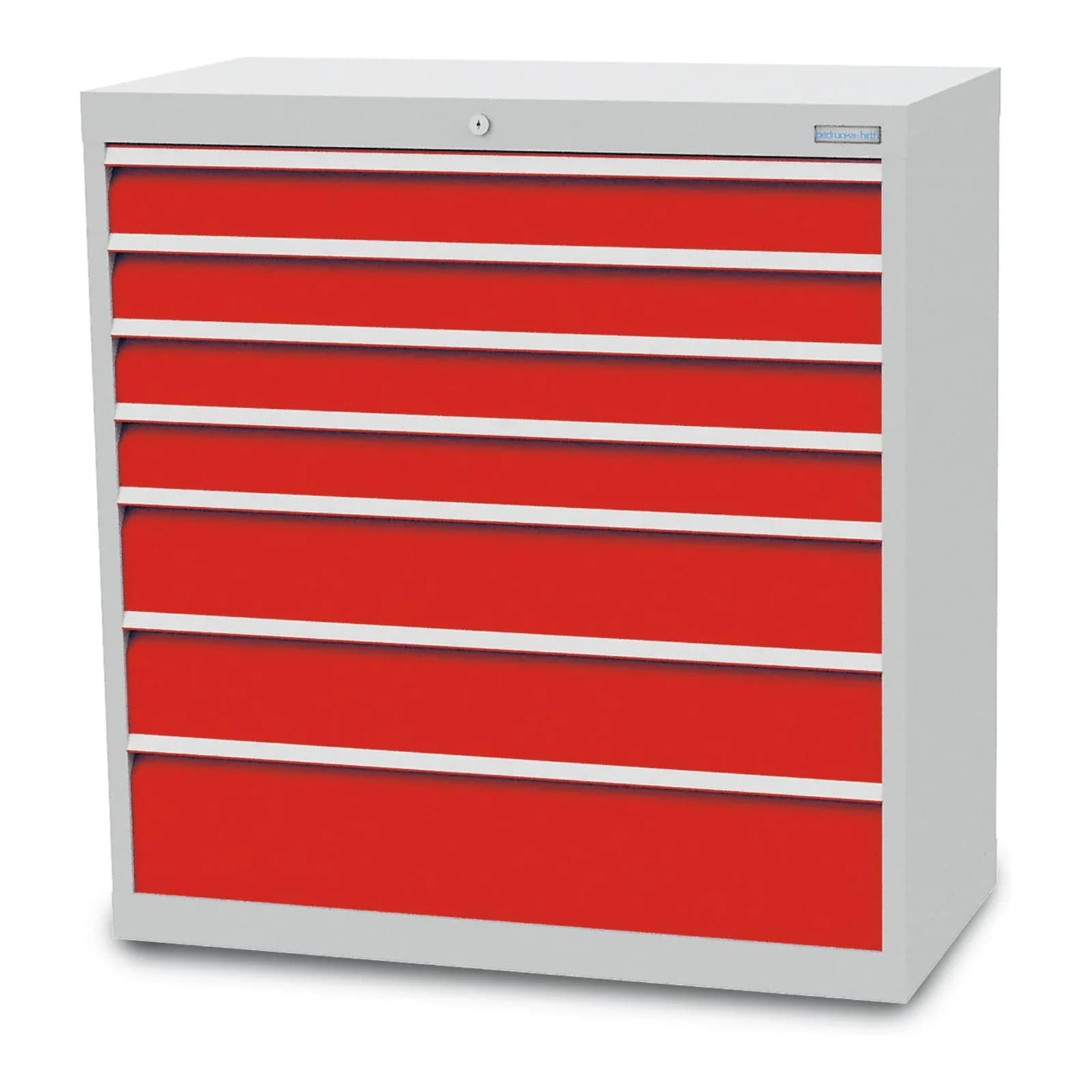 Bedrunka+Hirth Regal-Schubladenschrank T500-9 mit 7 Schubladen