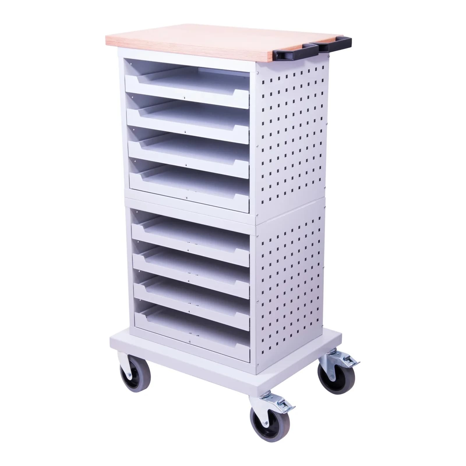 Bedrunka+Hirth Flex-Box-Schrank mobil mit 2 Kofferschränken & Rollen